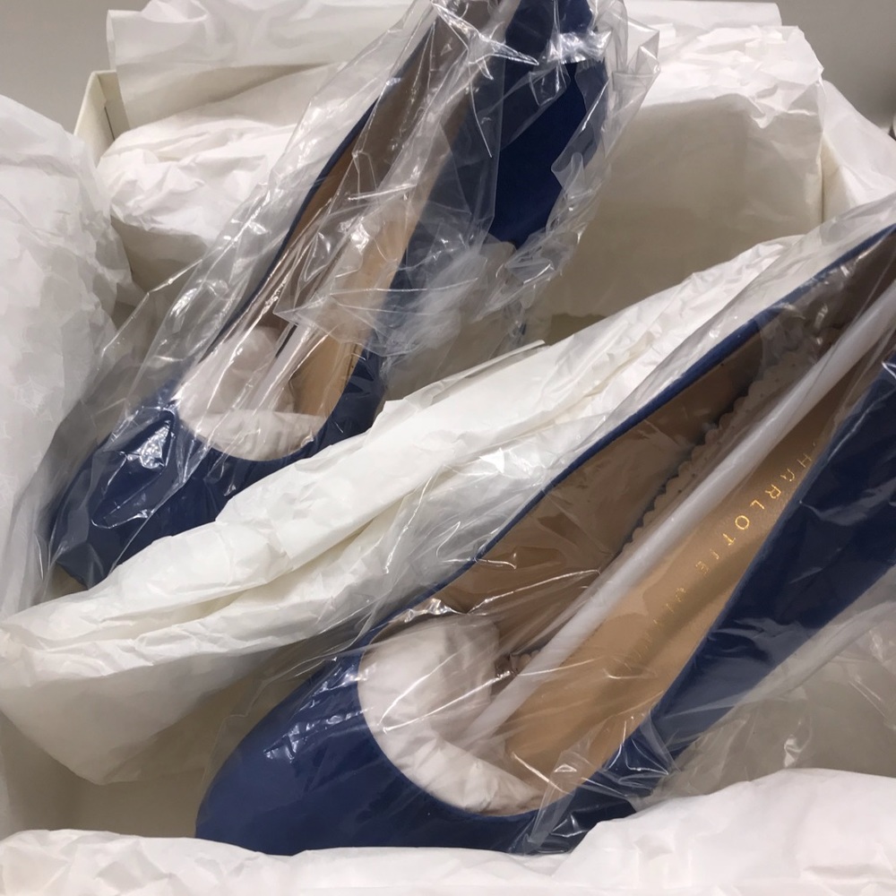 Brand New Charlotte Olympia Blue High Heel 36